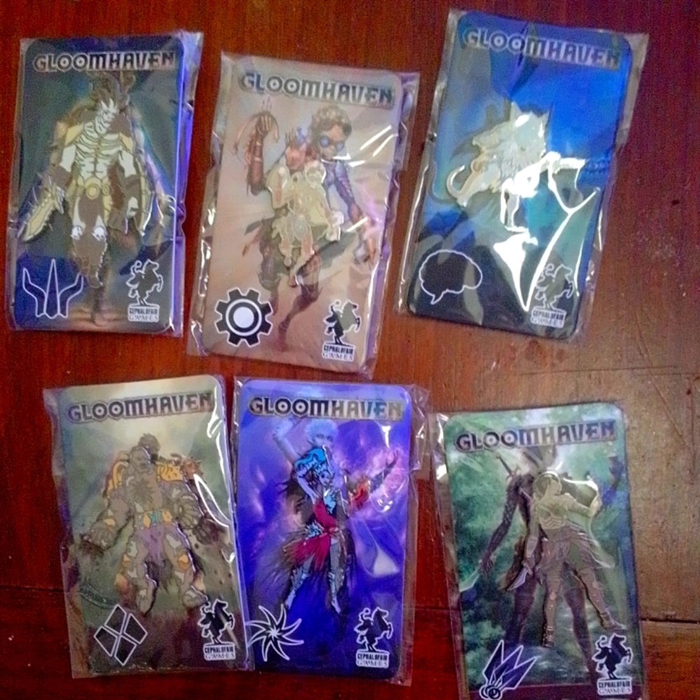 Gloomhaven pins